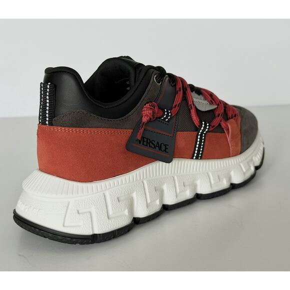 Versace Men\'s Greca Sneakers Red/Gray 14 US (47 Euro) IT 1021490 NIB main image 14